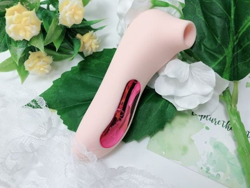 Charm-poppies frequency conversion sucking massage stick, magnetic charging and lubricating fluid - สินค้าผู้ใหญ่ - ซิลิคอน สึชมพู