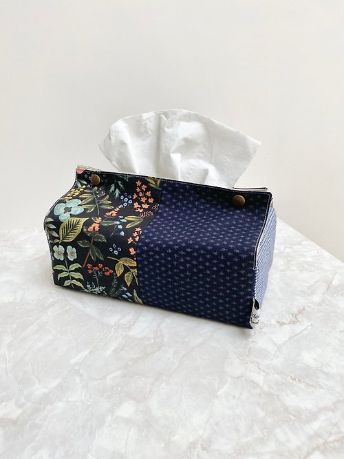 Fabric tissue box cover
