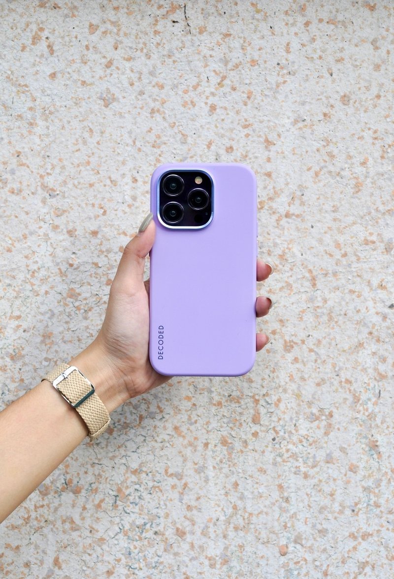 DECODED | iPhone 14/13 Series Antibacterial Silicone Case-Violet - เคส/ซองมือถือ - ซิลิคอน สีม่วง