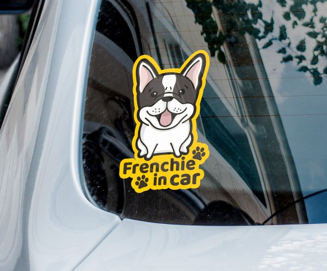 Frenchie on clearance board sticker