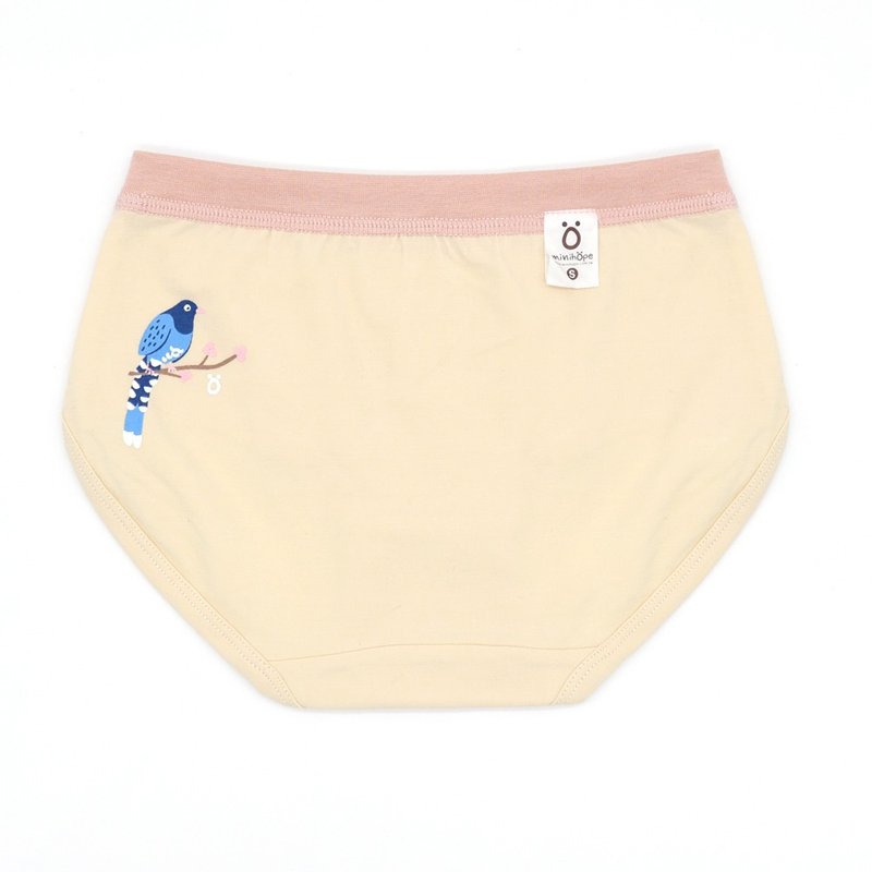 Girls' briefs-Freedom-loving Taiwanese Blue Magpie - เสื้อยืด - ผ้าฝ้าย/ผ้าลินิน ขาว