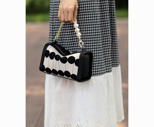 ハンドメイド レザー パッチワーク 小さなピロー バッグ、手縫いクロス