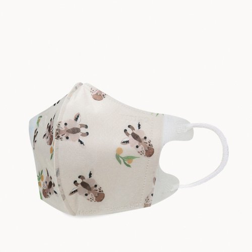 一心一罩 Only One Mask│婦幼醫療口罩領導品牌 一心一罩 兒童3D醫用口罩 - 幼幼 - 萌萌長頸鹿(10入/袋)