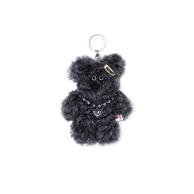 PAPA.GO.PAPA Piz Poodle Puppy Doll Key Ring/Charm(Black) - ที่ห้อยกุญแจ - เส้นใยสังเคราะห์ สีดำ