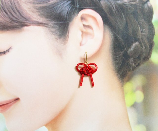 幸せの予感 水引ピアス / イヤリング - ショップ はこや ピアス