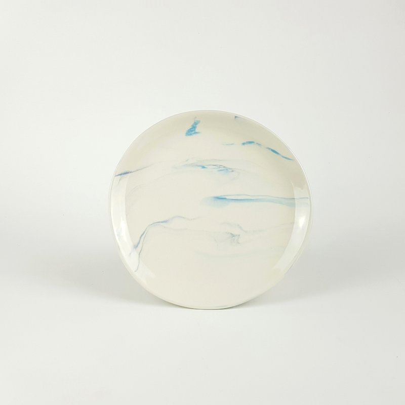 大理石紋系列 - 雲霧點心盤2 - 盤子/餐盤 - 瓷 多色