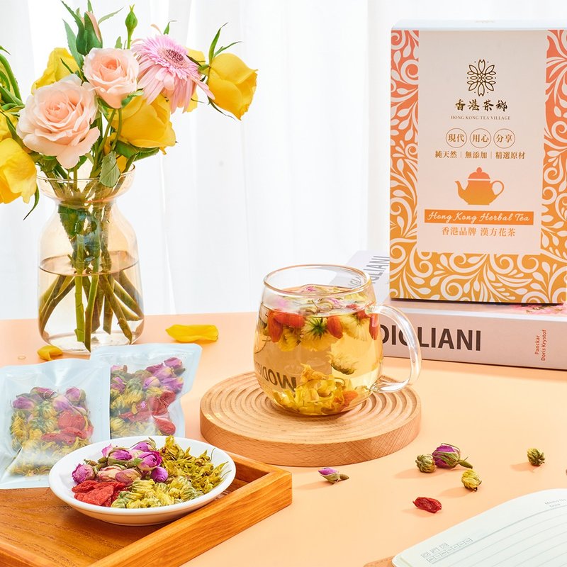 好眠美夢花茶 (12包/盒) - 鐵皮石斛花, 枸杞, 玫瑰花, 胎菊 - 茶葉/茶包/水果茶 - 其他材質 