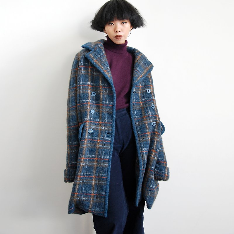 Vintage Plaid wool coat - Women's Casual & Functional Jackets - Other Materials 