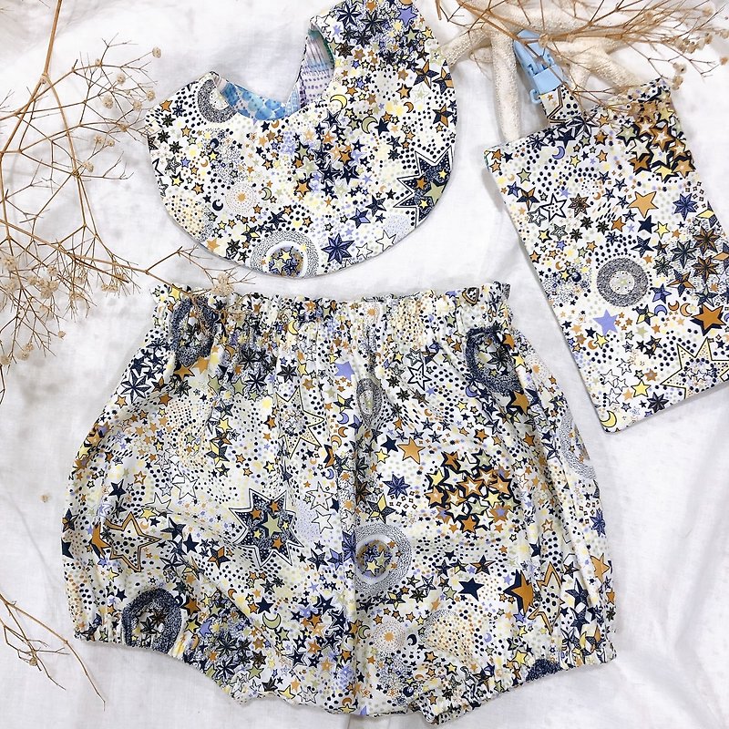 Customized [Little Baby Practical Three-piece Set] - [Neutral Color] Miyue Gift Box/Newborn Gift/Full Moon - Baby Gift Sets - Cotton & Hemp 