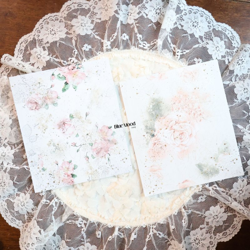 Vintage. April 25th gift background paper, Pink - 便條紙/便利貼 - 紙 粉紅色