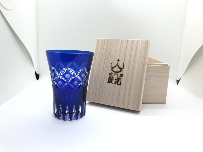 玉七宝に氷山タンブラー - 玻璃杯 - 玻璃 藍色
