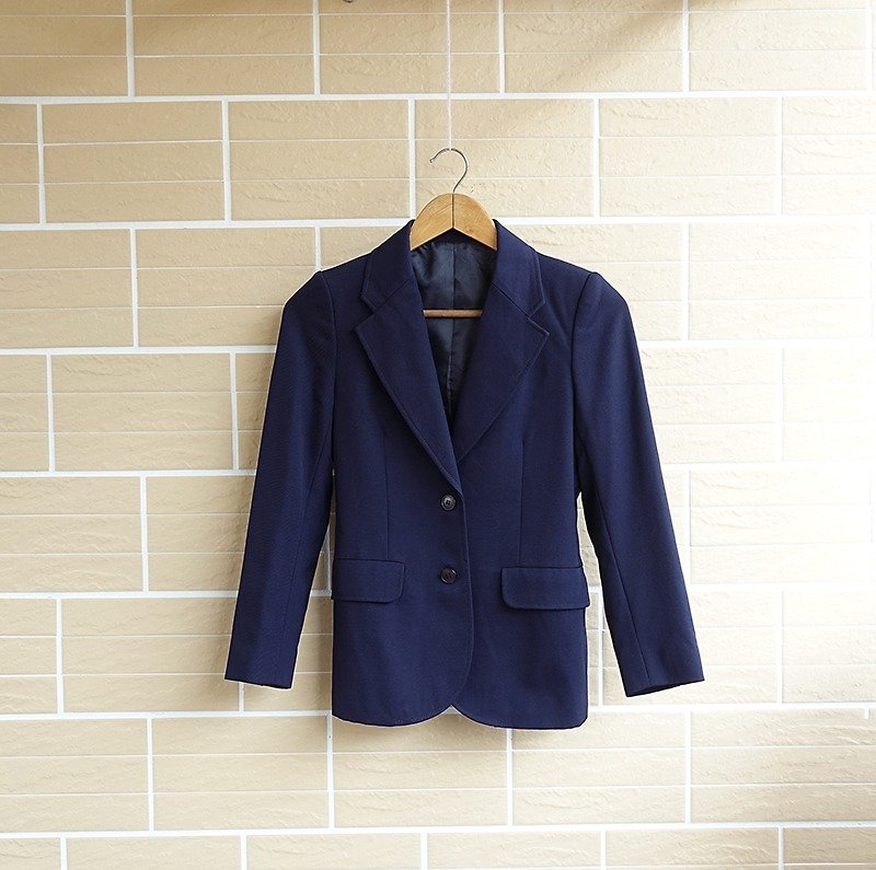 │Slow│ gentleman girl - vintage jacket │vintage Retro Art Institute of wind whims in Japan..... - เสื้อแจ็คเก็ต - วัสดุอื่นๆ สีน้ำเงิน