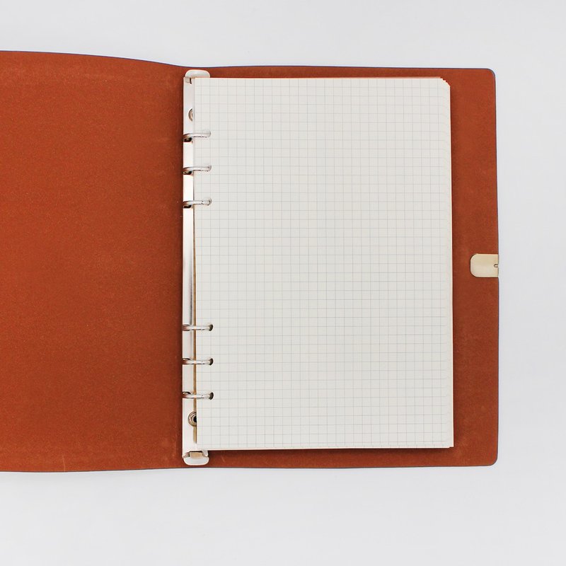 A5 six-hole loose-leaf notebook special inner page - 45 pages per group - a total of 7 optional - สมุดบันทึก/สมุดปฏิทิน - กระดาษ ขาว