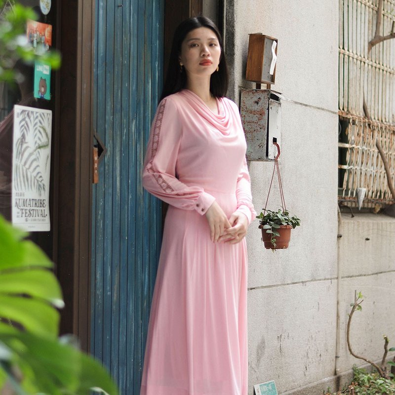蜜朵 |  古着長袖洋服 - 連身裙 - 其他材質 