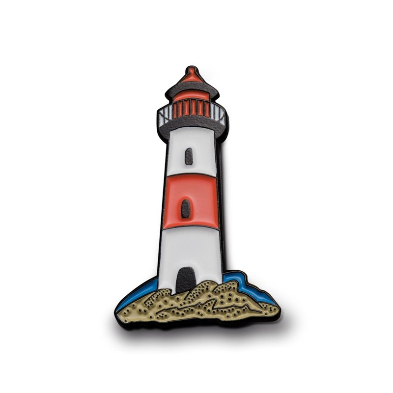 Enamel Pin Lighthouse - 徽章/別針 - 琺瑯 紅色
