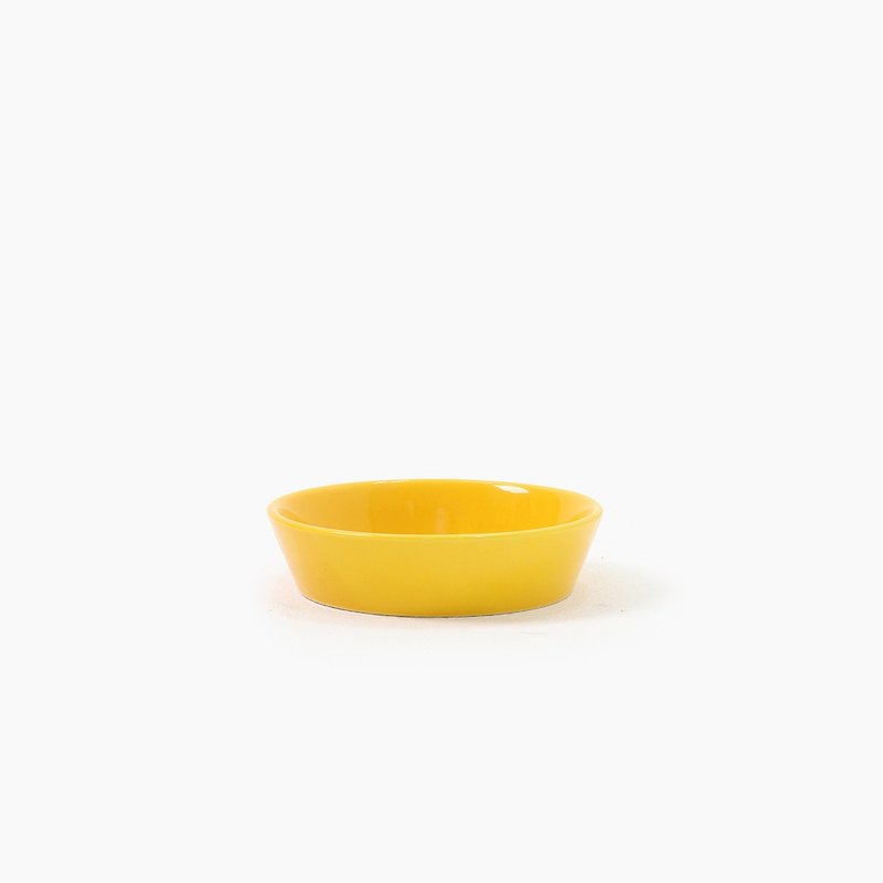 Oreo Table Ceramic Bowl - Yellow - Pet Bowls - Porcelain Orange