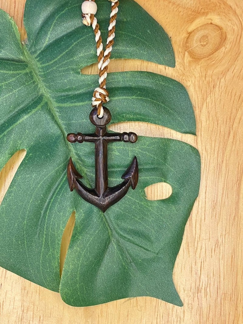 Hand polished necklace Captain's Anchor SFG_CLUB - สร้อยคอ - วัสดุอื่นๆ 