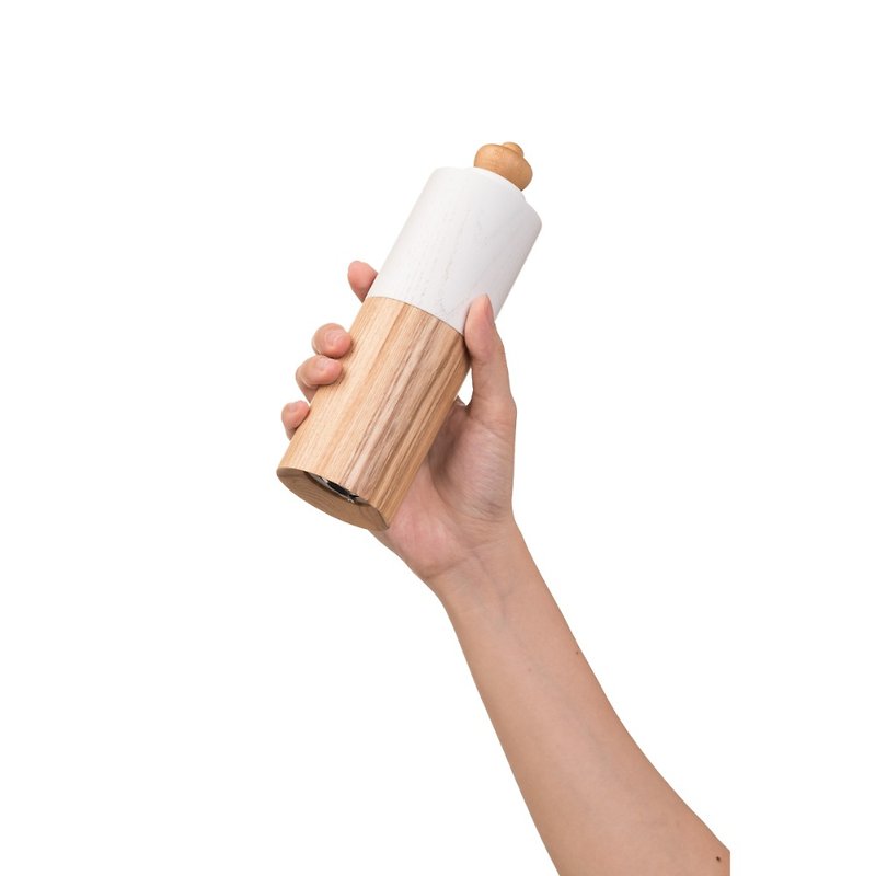[Welfare Products Cleared] Reflecting Wooden Salt and Pepper Jar-Pure White Log (Raw Wood) - ขวดใส่เครื่องปรุง - ไม้ 