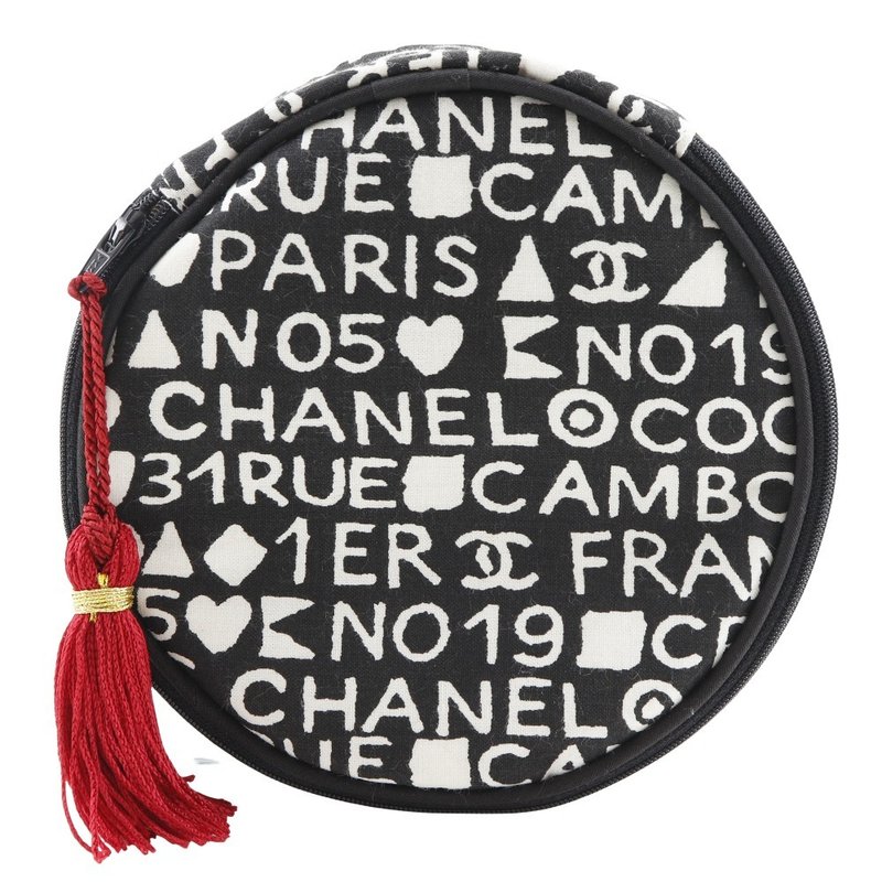 【日本直送】シャネル CHANEL メイクポーチ ポーチ ノベルティ 31rue cambon コットン 黒 レディース【中古】 - 化妝包/收納袋 - 棉．麻 黑色