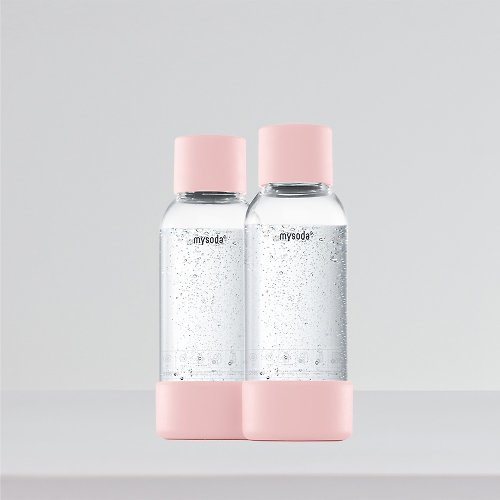 芬蘭 mysoda 氣泡水機 芬蘭【mysoda】0.5L專用水瓶-2入-粉