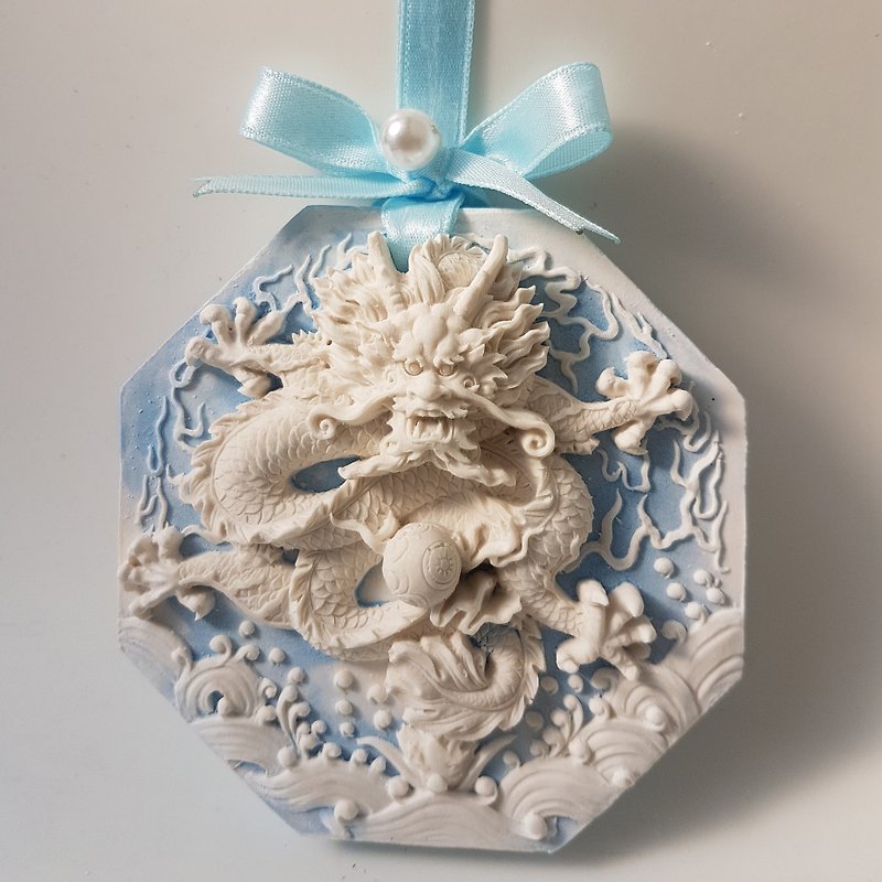Aroma Stone wall plaque -  Dragon - Fragrances - Other Materials Blue