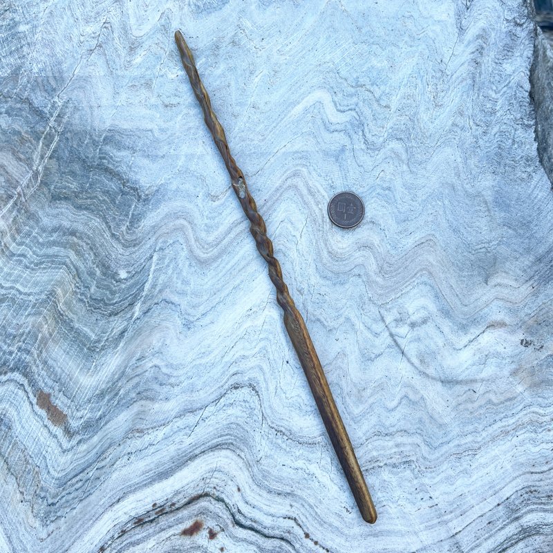 我製杖　魔杖　灰藏細　手工魔杖　手工法杖　極細系列法杖 - 擺飾/家飾品 - 木頭 灰色