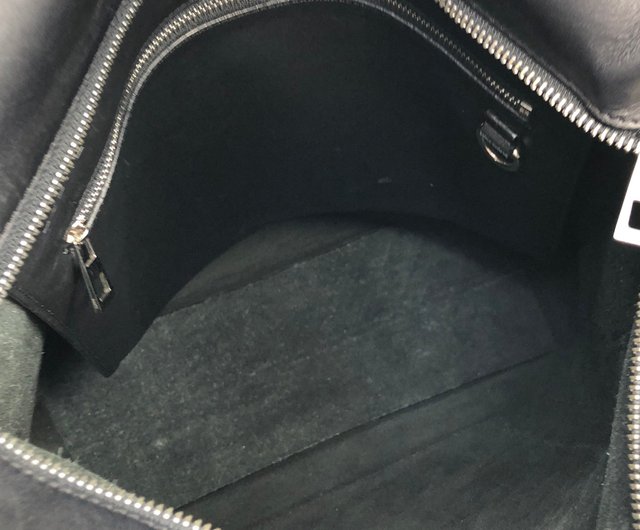 LOEWE アナグラム ビジネスバッグ トートバッグ ブラック レザー 中古・古着通販】LOEWE (ロエベ) アナグラムトートバッグ