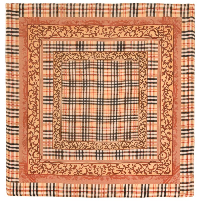 Original Pavlovo Posad Russian Shawl 100% Wool Woolen Scarf 115x115 cm 10552-2 - 絲巾 - 羊毛 多色