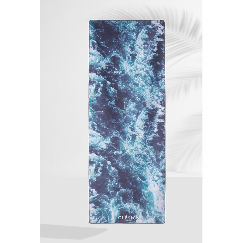 【Clesign】OSE YOGA TOWEL 瑜珈舖巾 - D12 Blue Sea - 瑜珈墊 - 聚酯纖維 多色