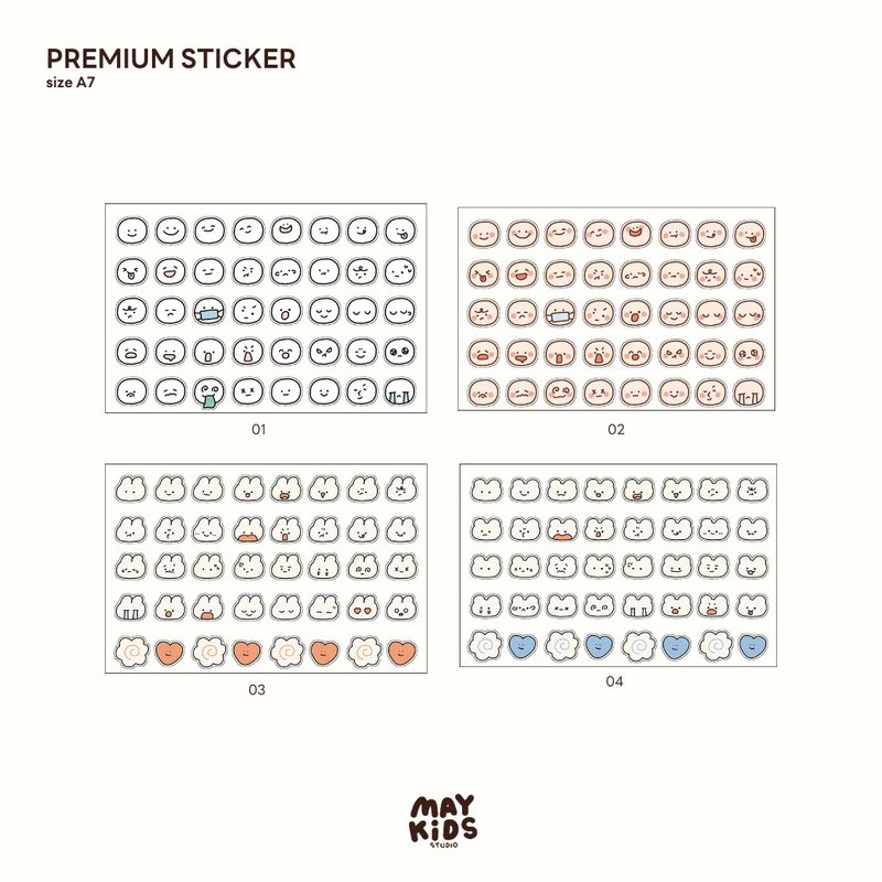Emoji Sticker - 貼紙 - 紙 白色
