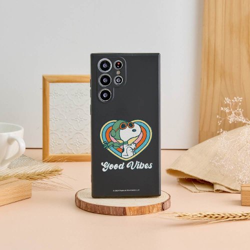 TOYSELECT SNOOPY史努比酷炫愛心純色矽膠SAMSUNG手機殼