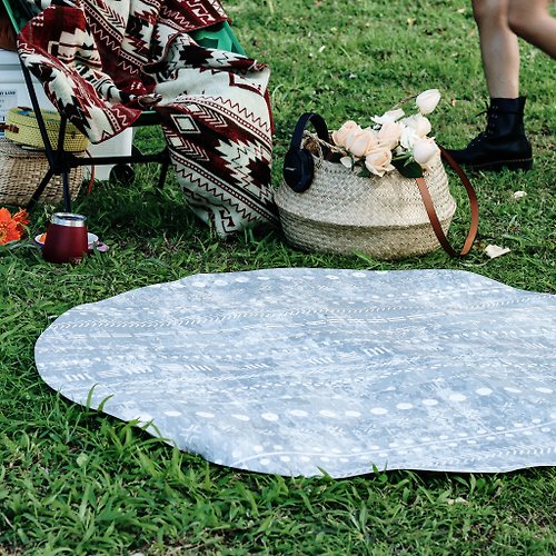 PLAYZU 歐美設計地墊 Playzu 時尚多功能圓形地墊 設計地墊 萬用地毯 野餐墊- 夜幕降臨
