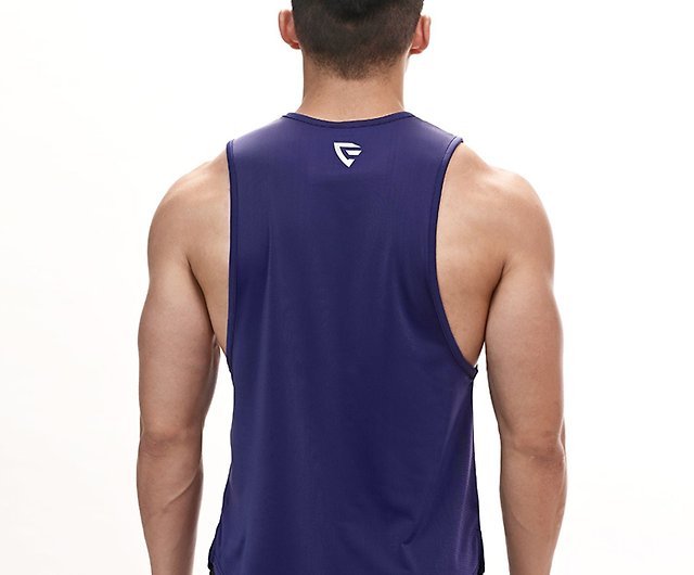 X-stretch - Casual Tank Top - Purple Blue - Shop eXPONENT Men's Tank Tops &  Vests - Pinkoi