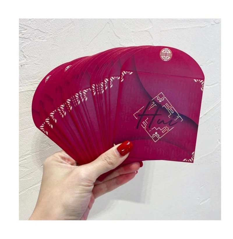 100【Park Ka Shing】English version of red envelopes with red envelopes for the New Year - Chinese New Year - Paper Pink