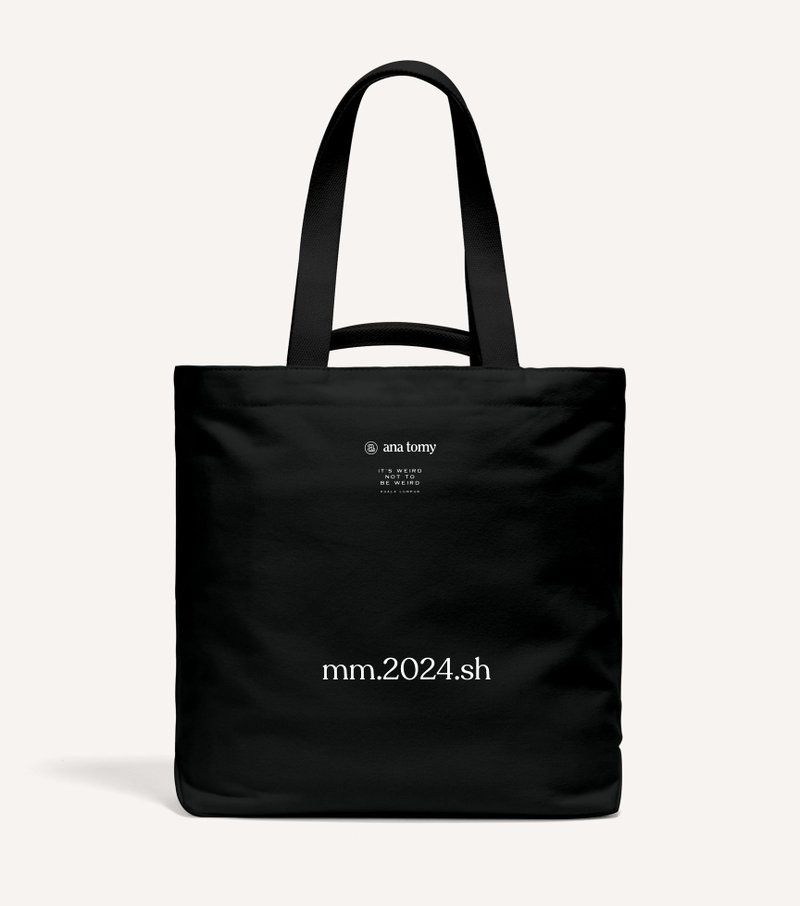 [Customized Gift] 16oz Book Tote Heavy Canvas Tote Black - Handbags & Totes - Cotton & Hemp 