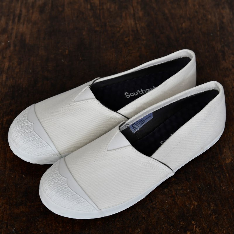 opal cotton white (size too small, please increase half size)/loafers/white shoes/casual shoes/canvas shoes - Women's Casual Shoes - Cotton & Hemp White