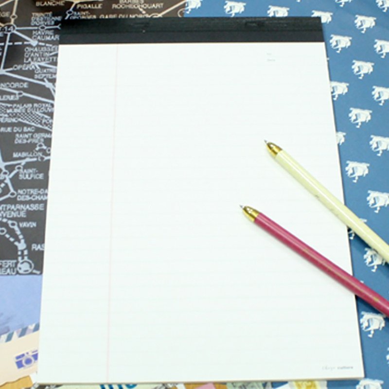 B5/18K tearable planning paper (horizontal line) / 40 sheets - fashion - สมุดบันทึก/สมุดปฏิทิน - กระดาษ 