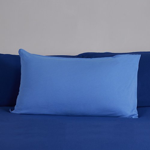 YVONNE COLLECTION以旺傢飾 素面雙色信封式枕套1入-午夜藍