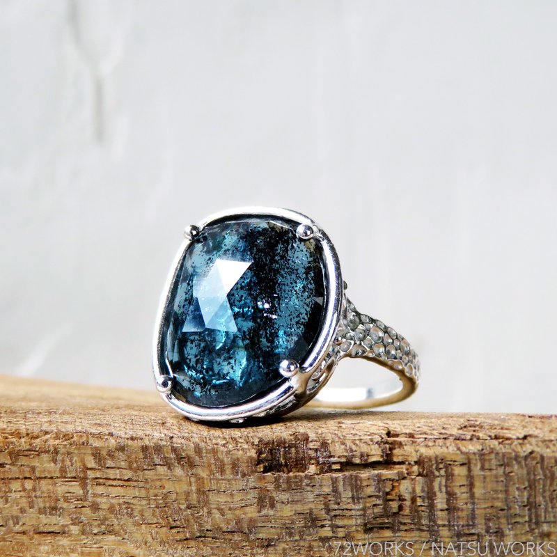 モスカイヤナイトリング  Moss Kyanite Ring - 戒指 - 寶石 藍色