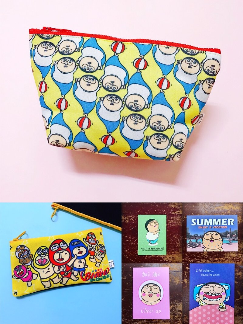 A‧Strange Circus / Super Bargain Lucky Bag - Toiletry Bags & Pouches - Cotton & Hemp Multicolor