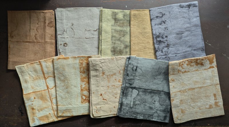 Rust-Dye Ramie Placemat - ランチョンマット - コットン・麻 