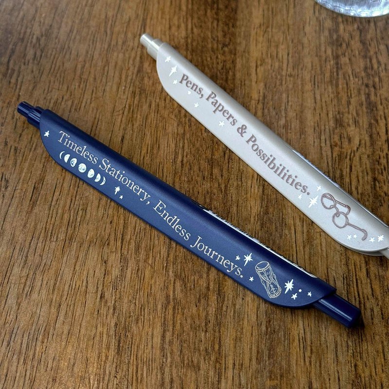 文具小集 Timeless Stationery - 夾子筆 深藍 - 原子筆/中性筆 - 塑膠 黑色