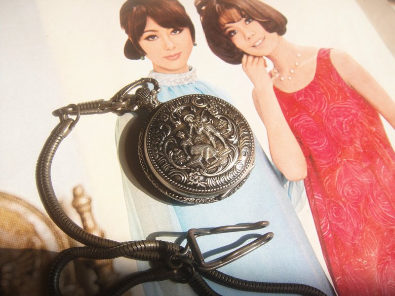 【OLD-TIME】Early second-hand pocket watch - ของวางตกแต่ง - วัสดุอื่นๆ 