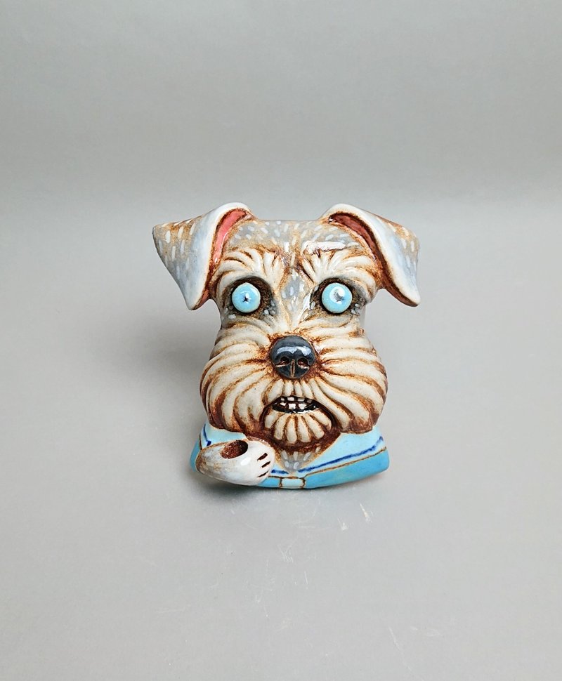 Schnauzer diffuser 01 (handmade ceramic products) - น้ำหอม - ดินเผา ขาว