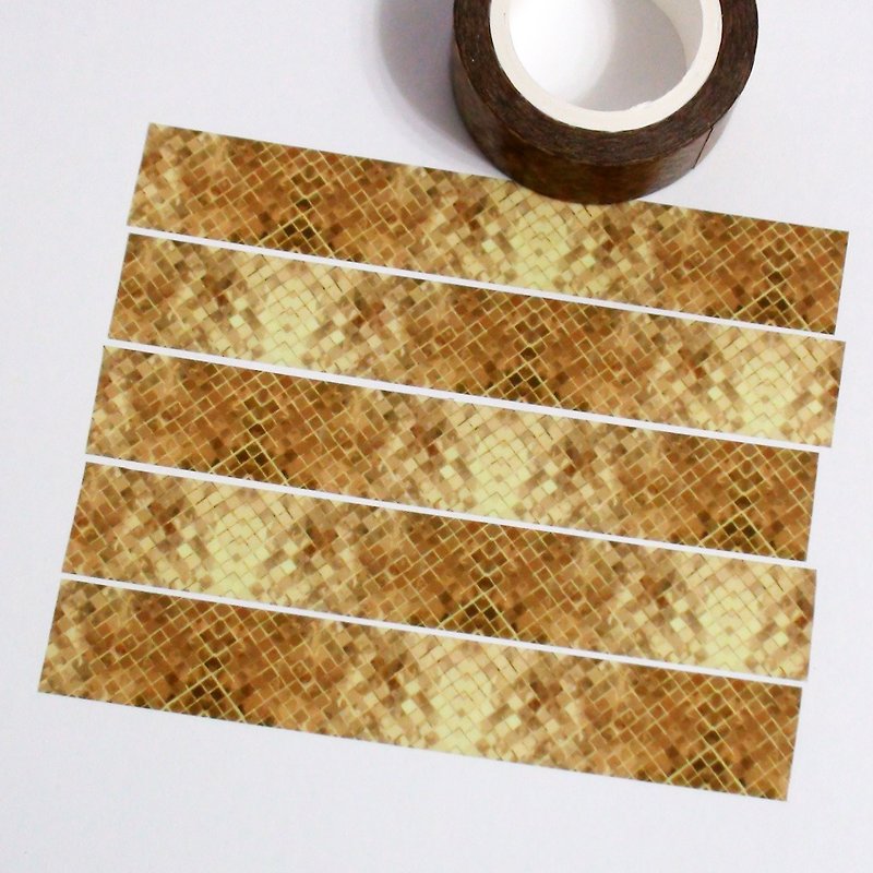Sample Washi Tape Gold Armor - มาสกิ้งเทป - กระดาษ 