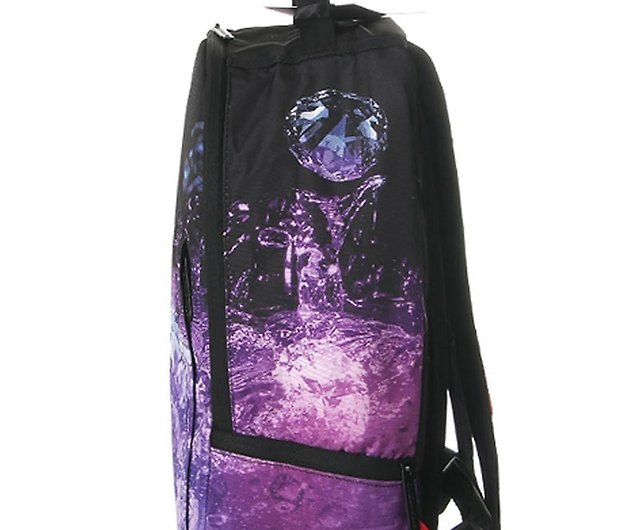 Sprayground Purple Fine Gold Backpack