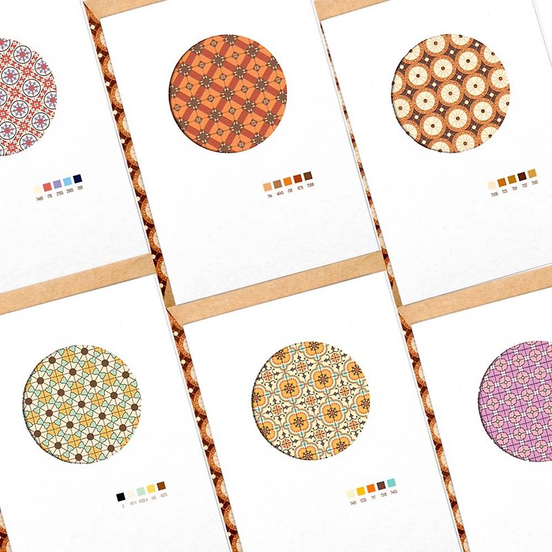 | Tile Inlay Series | Greeting Cards/Total 7 Styles - การ์ด/โปสการ์ด - กระดาษ หลากหลายสี