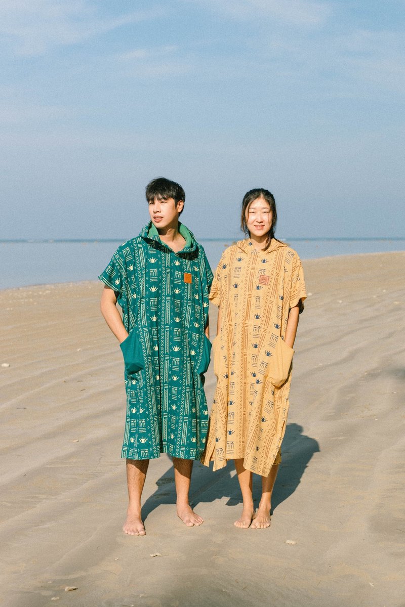 Dawn Patrol - Surf / Diving Poncho (available in 3 colors) - Other - Cotton & Hemp Multicolor