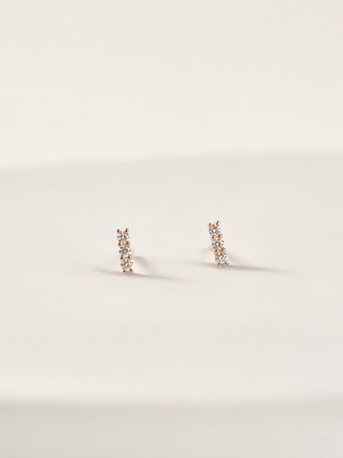 CHUREÈ JEWELRY | ETHEREAL微光耳環 | 18K金 鑽石輕珠寶