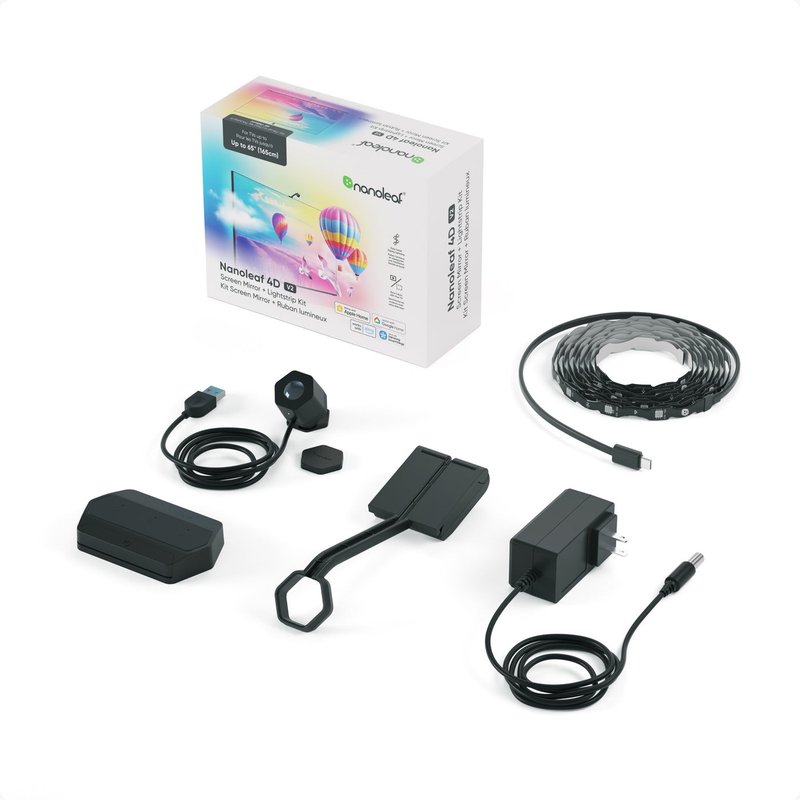 Nanoleaf 4D V2 螢幕同步攝影機 + 4.3米燈條套裝 - 其他 - 塑膠 黑色